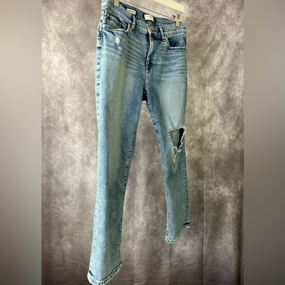 Loft Outlet Straight Petite Jeans - Picture 2 of 10